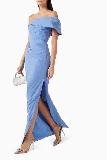 Gale One-shoulder Gown in Taffeta