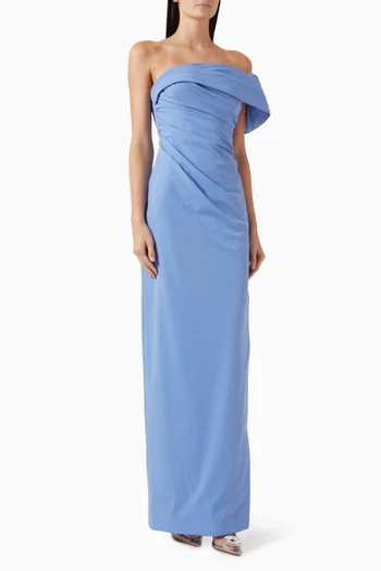 Gale One-shoulder Gown in Taffeta