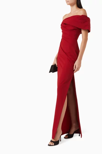 Gale One-shoulder Gown in Taffeta