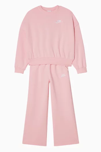 بنطال رياضي كلوب بقصة ساق واسعة 