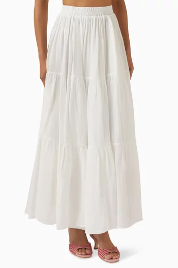 تنورة هانا طويلة كتان