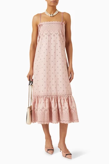 Fleur A Jours Margheritine Midi Dress