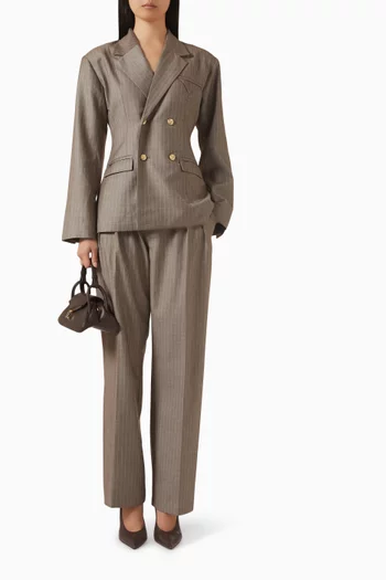 Elsy Pinstripe Tailored Pants