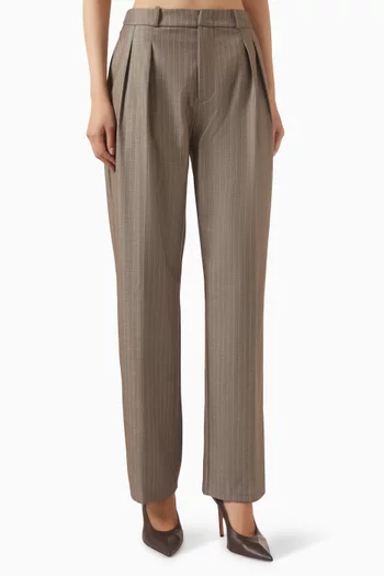 Elsy Pinstripe Tailored Pants