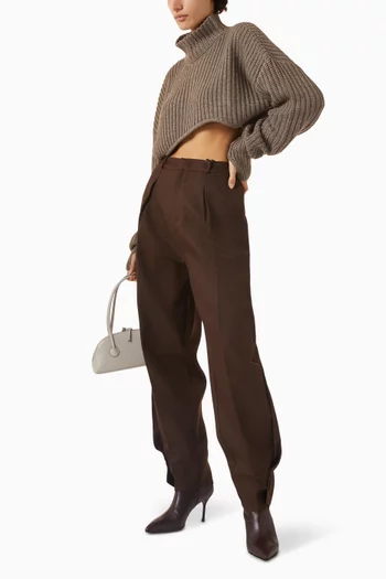 سترة أوليا قصيرة نسيج