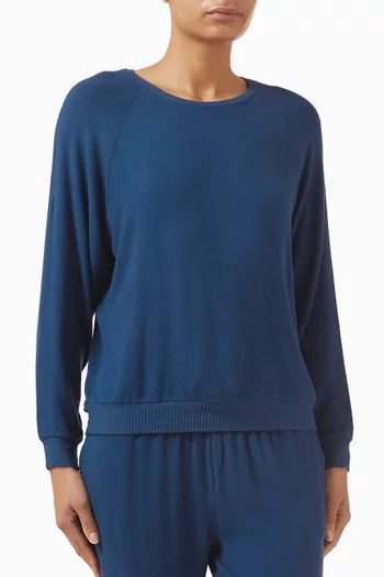 Cozy Time Crewneck Top in TENCEL™ Modal