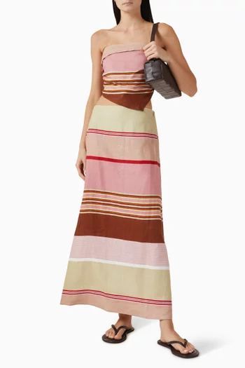 Martina Maxi Skirt in Linen