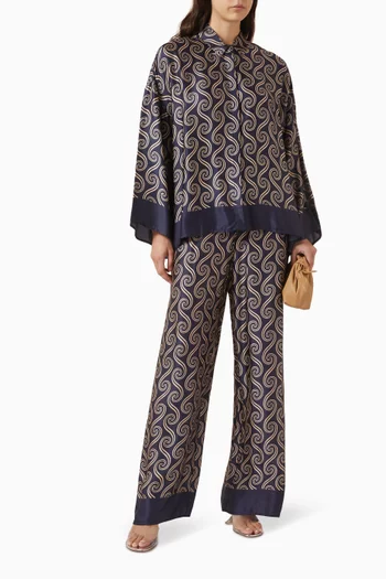 Cora Oversized Shirt in Satin