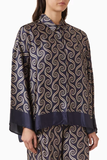 Cora Oversized Shirt in Satin