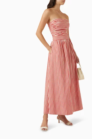 Vera Striped Dress in Cotton