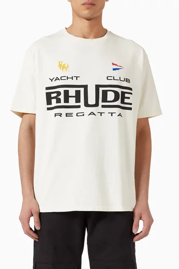 Logo Regata Club T-shirt in Cotton