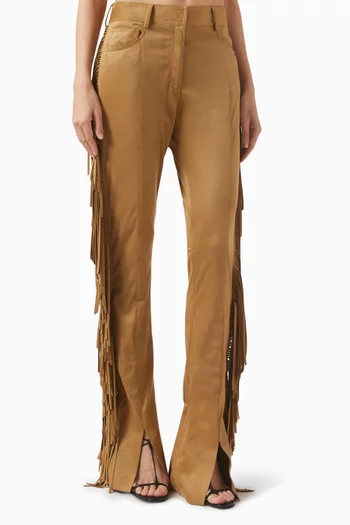 Fringe Spat Jeans