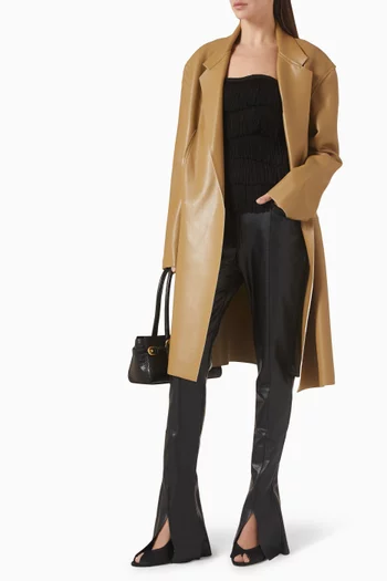 جاكيت بقصة فضفاضة وصفي أزرار