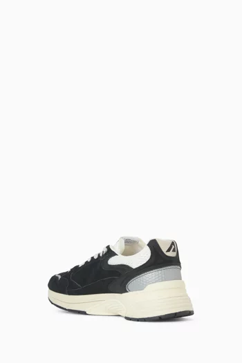Hyperway Low Sneakers in Suede & Mesh