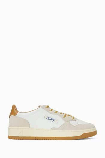 Medalist Low Sneakers in Leather & Suede