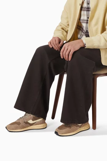 Reelwind Low Sneakers in Suede & Nylon