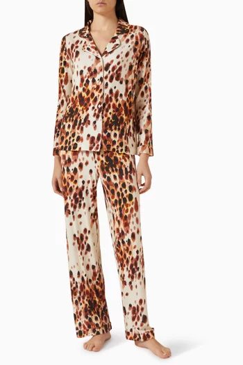 طقم بيجاما طويل جيرسيه