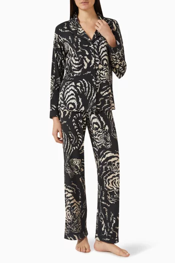 طقم بيجاما طويل جيرسيه