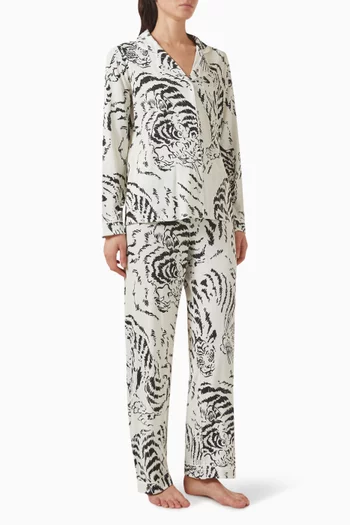 طقم بيجاما طويل جيرسيه