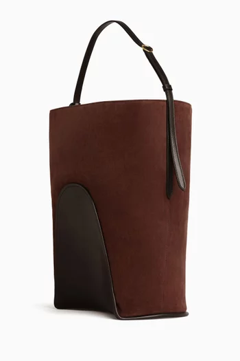 Small Bucket Bag in Suede