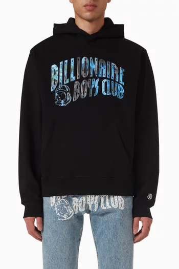 Bayou Fill Arch Logo Hoodie in Cotton