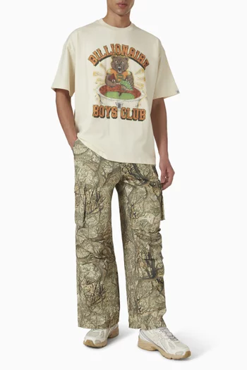 Rhinestone Mascot T-shirt in Cotton