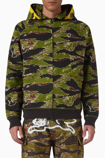 Tiger Stripe Zip Hoodie