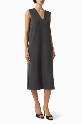 فستان مزيج فيسكوز بقصة بلا أكمام