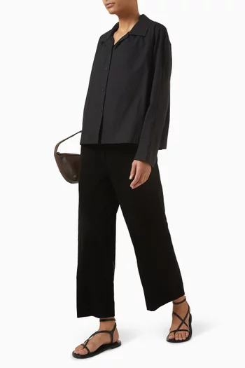 قميص قطن بيما بكشكش