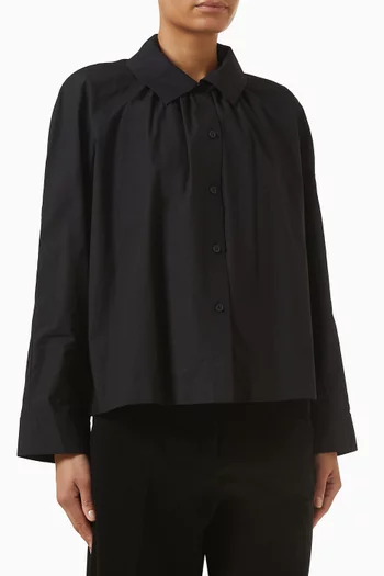 قميص قطن بيما بكشكش