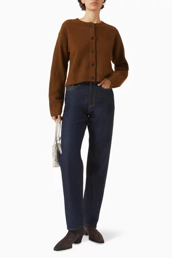 كارديغان صوف بارز الملمس