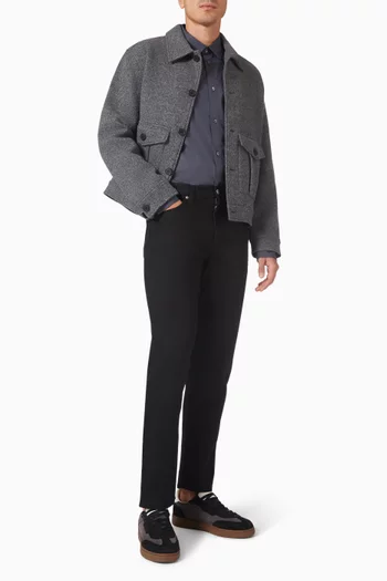 Fil-à-Fil Shirt in Cotton