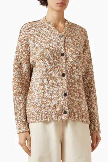 كارديغان صوف لامع وسميك