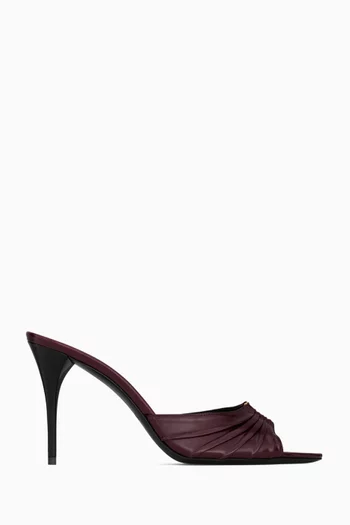 Babylone 90 Mules in Smooth Leather