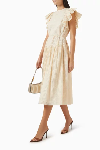 Sylvaine Midi Dress in Cotton