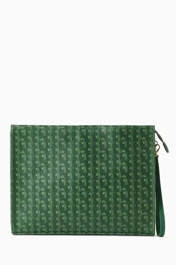 كلاتش كادي بشعار الماركة جلد نباتي