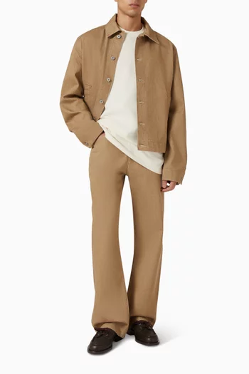 Le De-Nîmes Droit Jeans in Denim