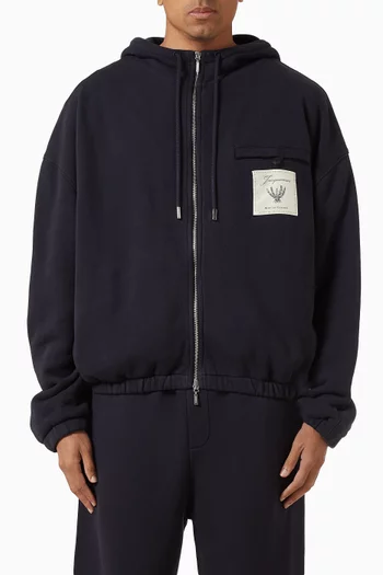 كنزة بغطاء رأس تورنيو صوف قطني