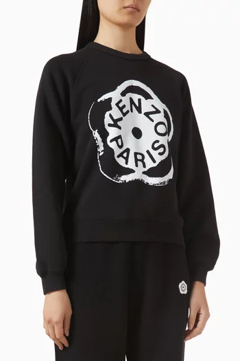 سويت شيرت مزين بزهرة بوكي 2.0 قطن