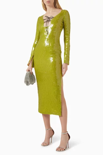 Solaria Sequin-embellished Dress