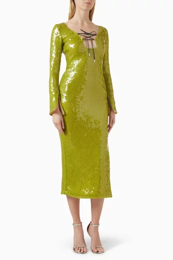 Solaria Sequin-embellished Dress