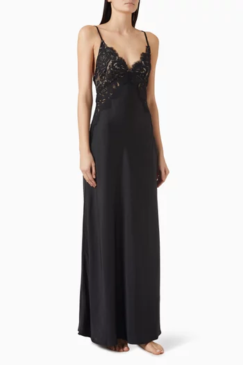 فستان بيتون طويل بتصميم سهل الارتداء