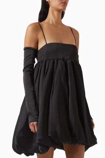 فستان بتصميم منفوخ ستان