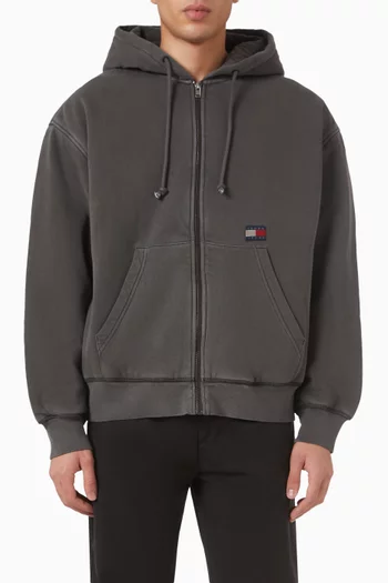 كنزة بغطاء رأس ناينتيز نيو كلاسيكس بتصميم مبطّن