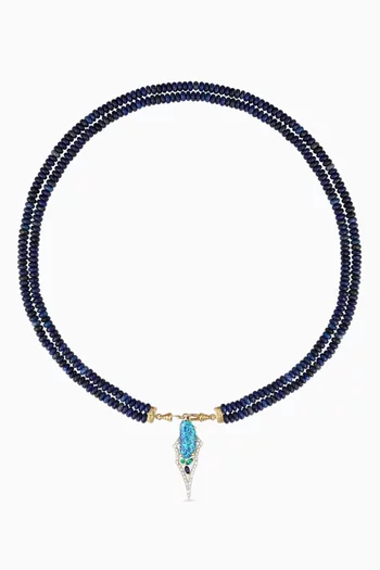 قلادة كاسباه ذهب أصفر عيار 18