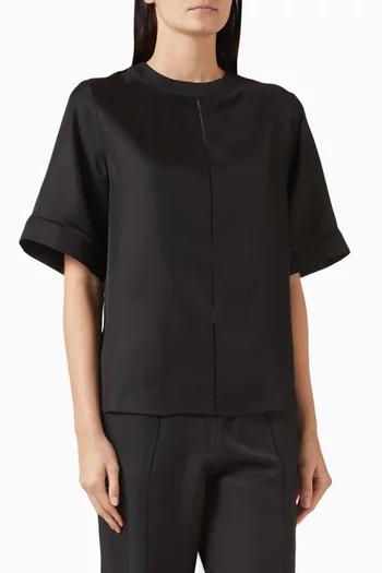 تي شيرت هافانا بحياكة دانتيل حرير