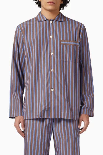 Pyjama Shirt in Cotton-poplin
