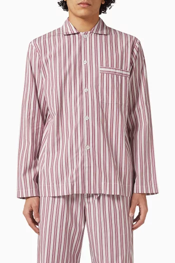 Pyjama Shirt in Cotton-poplin