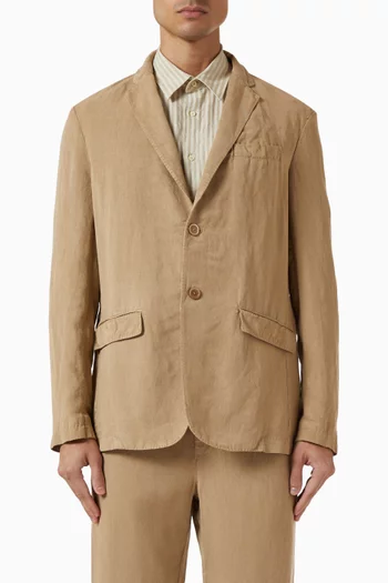 Single-breasted Blazer in Linen