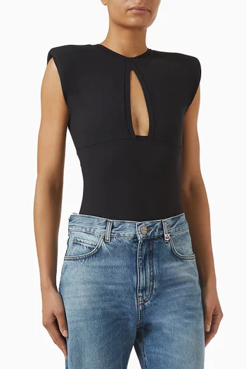 Cut-out Bodysuit in Nylon